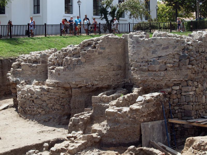 Антична баня откриха археолози в Созопол. снимка БГНЕС