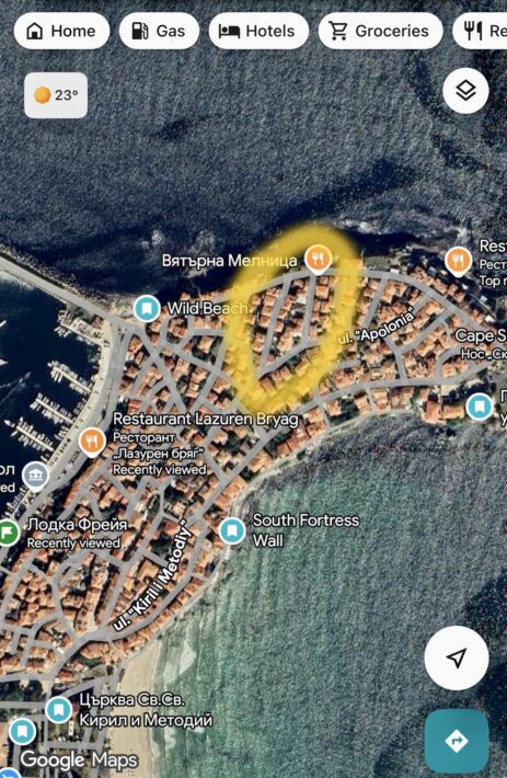 Първата осветена римня свързва улиците Албатрос и Аполония